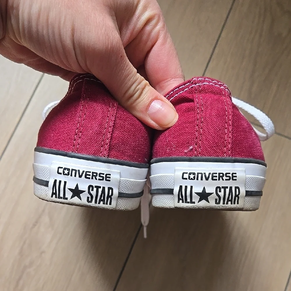 Converse CTAS Burgundy Canvas Sneakers In Burgundy Sz Womens 7 Mens 5 - Picture 3 of 7